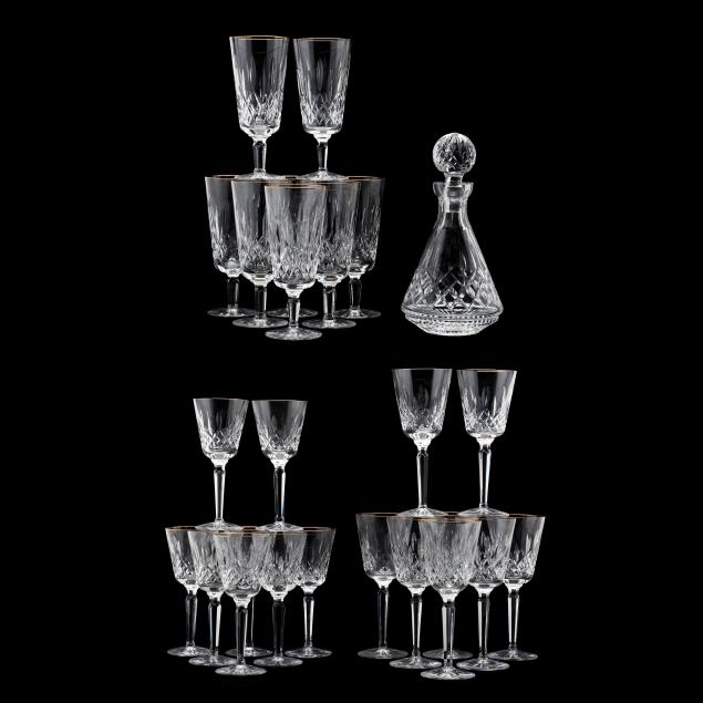 25-pieces-of-waterford-gilt-i-lismore-i-crystal-stemware