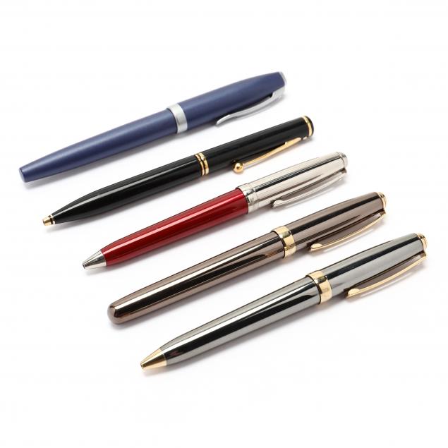 five-assorted-sheaffer-writing-instruments