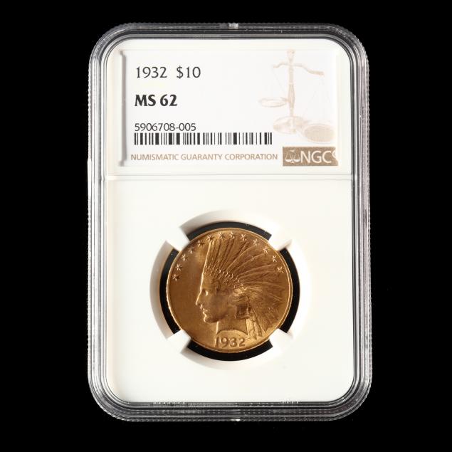 1932-10-gold-indian-head-eagle-ngc-ms62