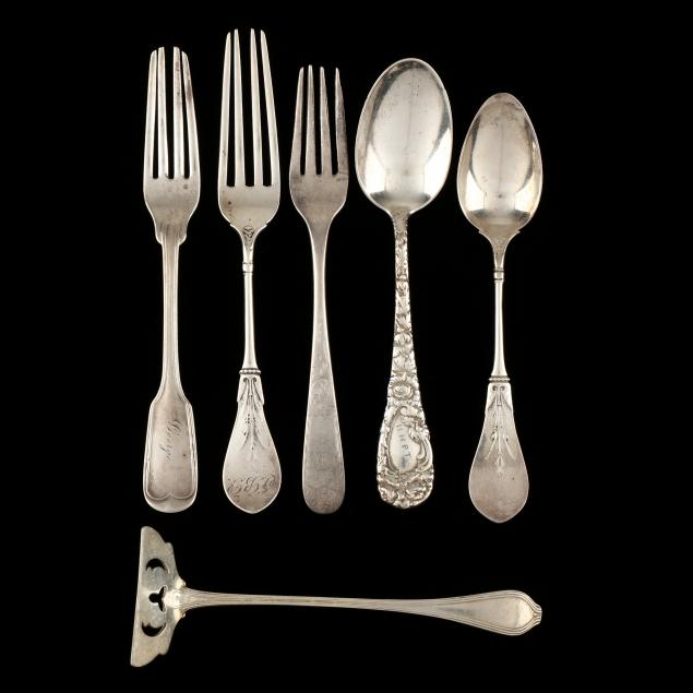 six-pieces-of-children-s-sterling-silver-flatware