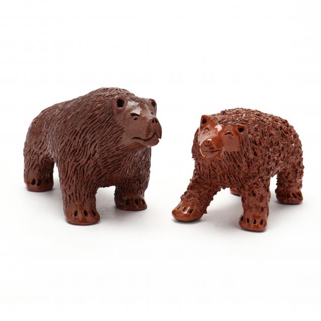 nc-folk-pottery-billy-ray-hussey-two-bears