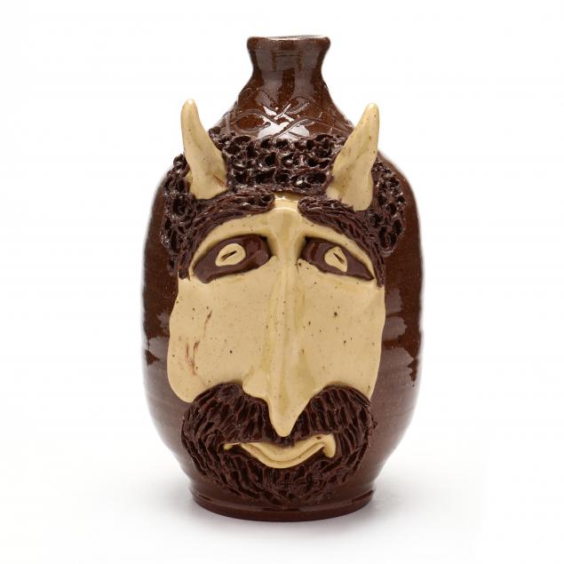 nc-folk-pottery-billy-ray-hussey-devil-jug
