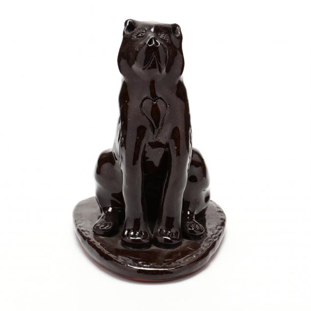 nc-folk-pottery-billy-ray-hussey-seated-cat