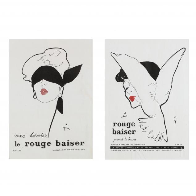 after-rene-gruau-french-1909-2004-two-vintage-rouge-baiser-lipstick-advertisements
