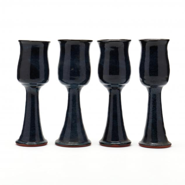 nc-pottery-billy-ray-hussey-four-chalices