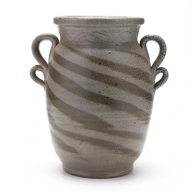 nc-pottery-billy-ray-hussey-swirl-vase