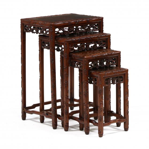 set-of-four-chinese-carved-hardwood-nesting-tables