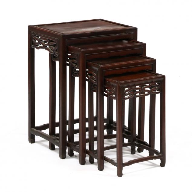 set-of-four-hardwood-nesting-tables