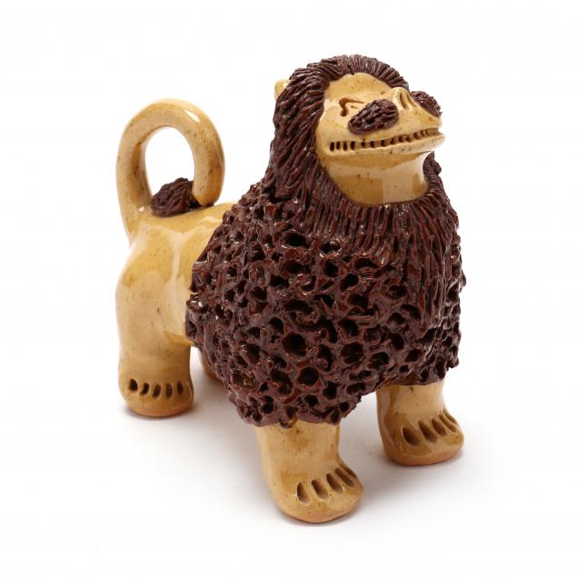 nc-folk-pottery-billy-ray-hussey-lion