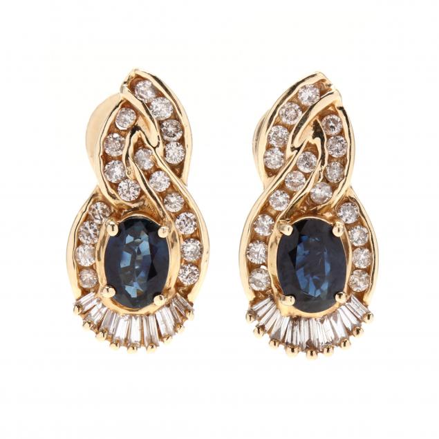 gold-diamond-and-sapphire-earrings
