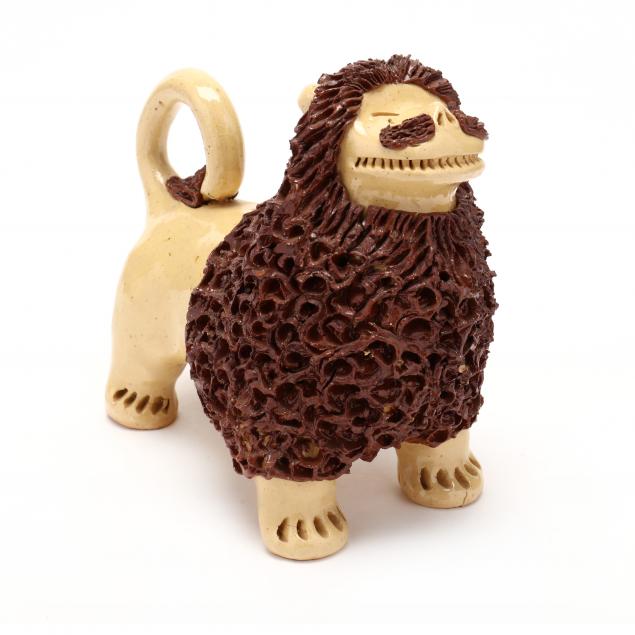nc-folk-pottery-billy-ray-hussey-standing-lion