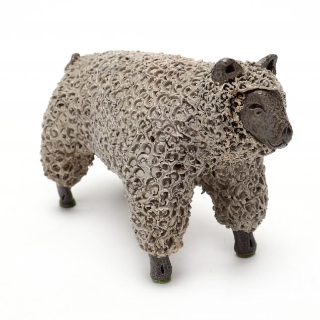 nc-folk-pottery-billy-ray-hussey-standing-ewe