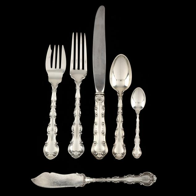 gorham-strasbourg-sterling-silver-flatware-service