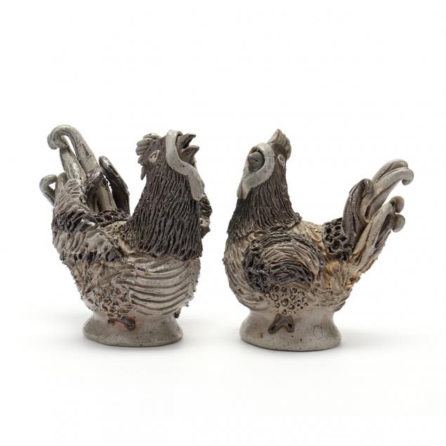 nc-folk-pottery-billy-ray-hussey-rooster-and-hen