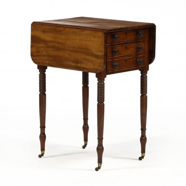 english-sheraton-mahogany-two-drawer-work-table