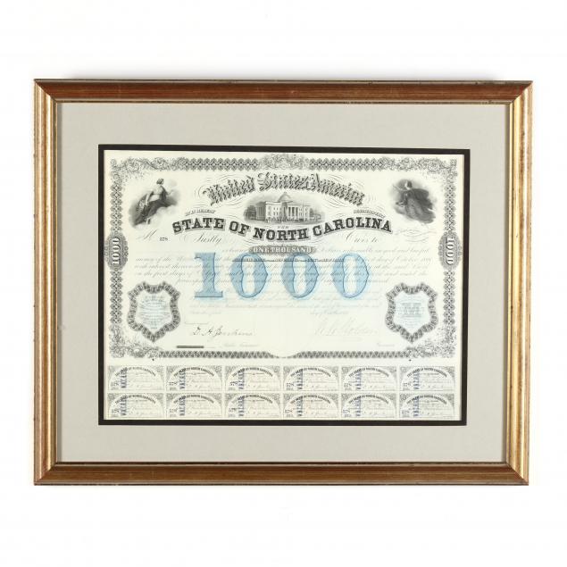 reconstruction-era-north-carolina-1000-railroad-bond