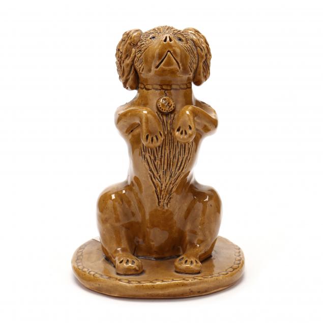 nc-folk-pottery-billy-ray-hussey-begging-spaniel