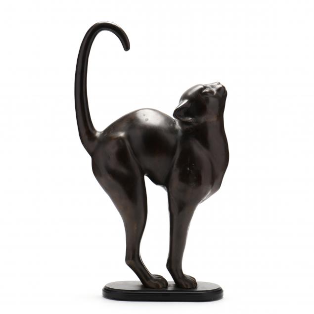 decorative-life-size-bronze-sculpture-of-a-cat