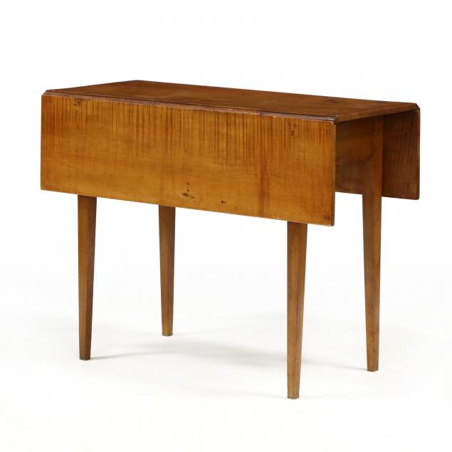 federal-inlaid-tiger-maple-drop-leaf-table