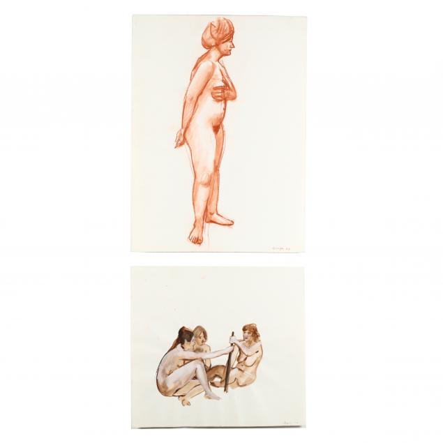 paul-georges-american-1923-2002-two-untitled-figural-studies