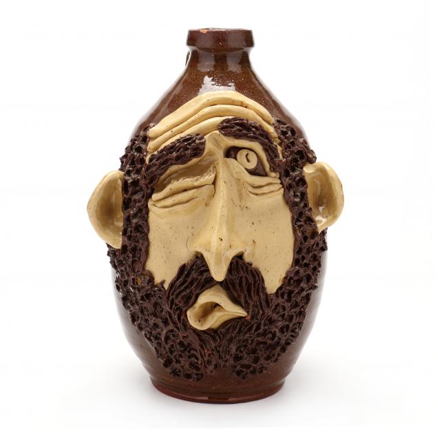 nc-folk-art-billy-ray-hussey-winking-face-jug