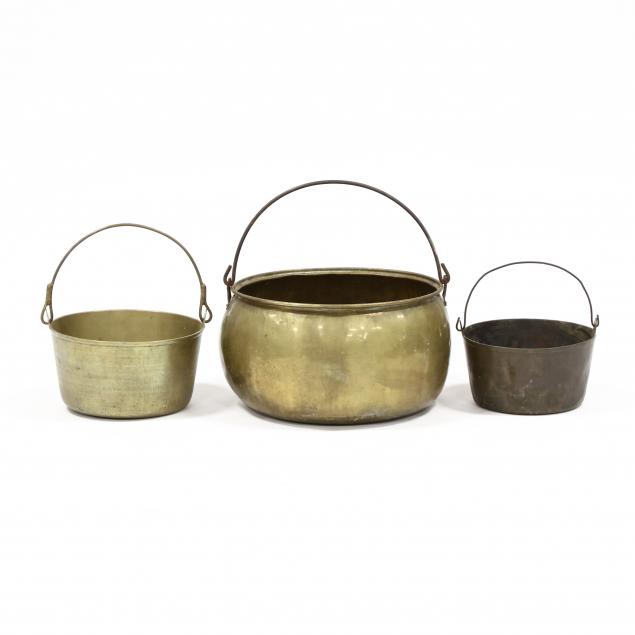three-antique-brass-buckets