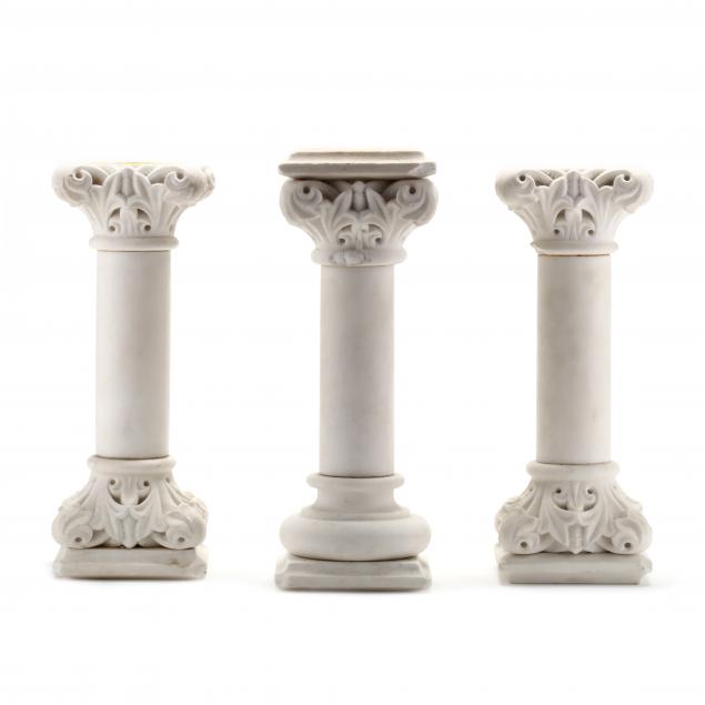 three-small-classical-marble-columns