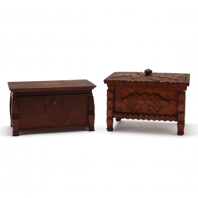 two-antique-folk-art-sewing-boxes