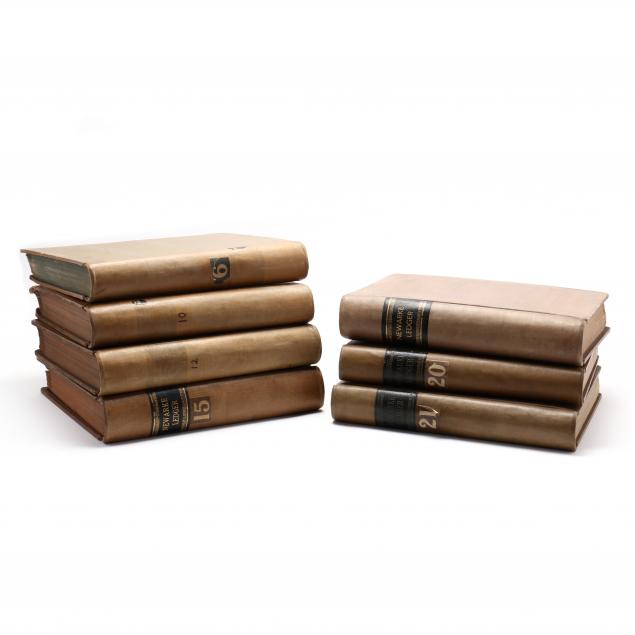 seven-antique-large-bound-bakers-ledgers