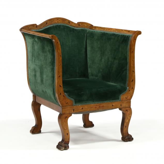 edwardian-inlaid-mahogany-library-chair