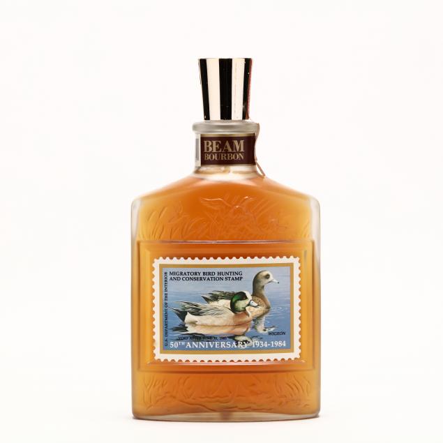 jim-beam-kentucky-straight-bourbon-whiskey-american-wigeon-duck-stamp-series-decanter