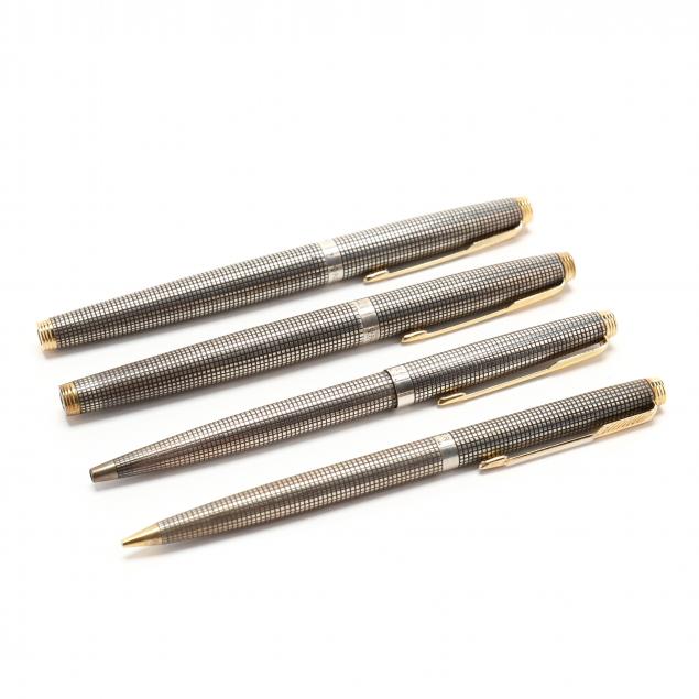 parker-four-sterling-silver-writing-instruments