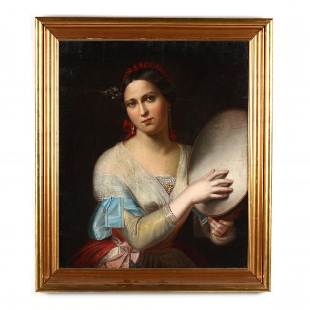 after-gheorghe-tattarescu-romanian-1818-1894-woman-with-tambourine