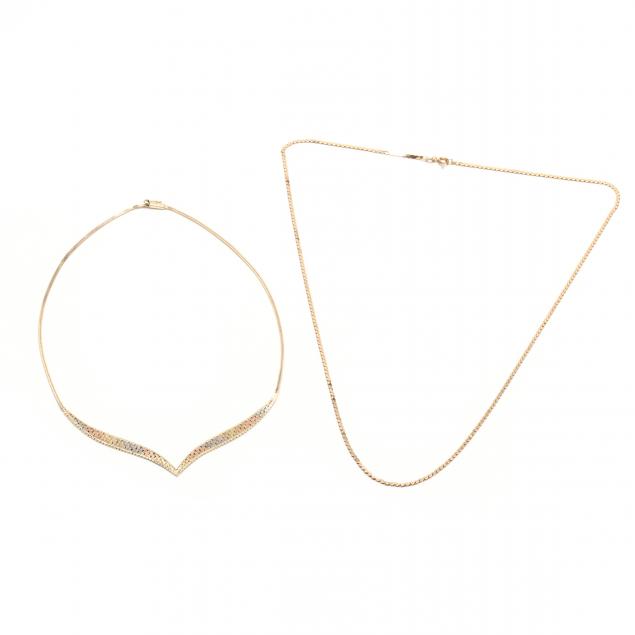 two-14kt-gold-necklaces