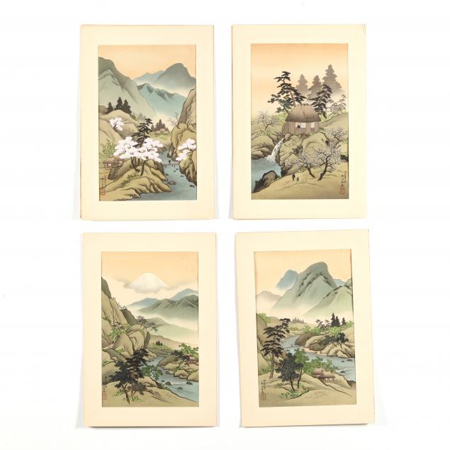 harumitsu-utagawa-japanese-ca-fl-1930-four-woodblock-prints