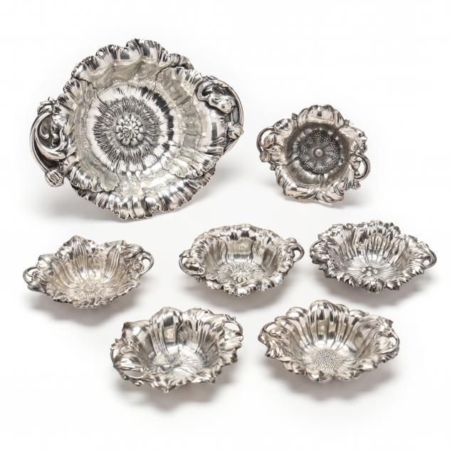 reed-barton-floral-sterling-silver-nut-dishes
