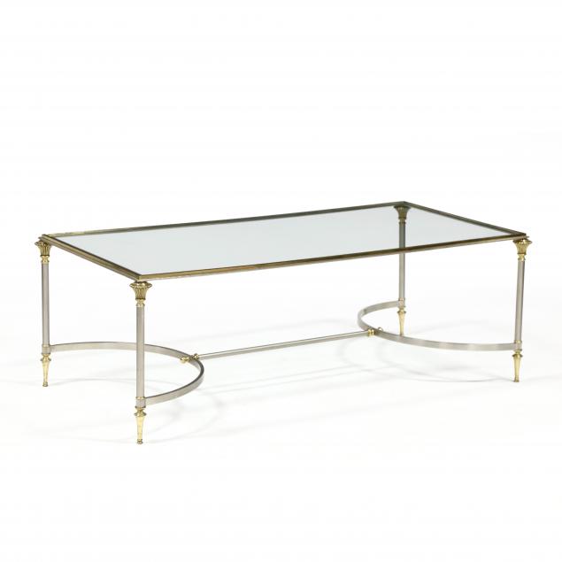 maison-jansen-brass-and-steel-coffee-table