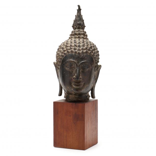 a-thai-bronze-head-of-buddha