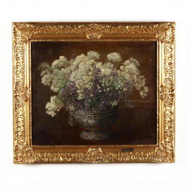 a-large-antique-floral-still-life-with-silver-monteith