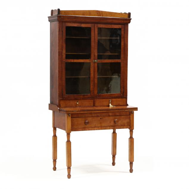 american-sheraton-cherry-step-back-display-cabinet