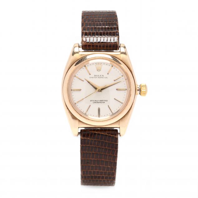 gent-s-vintage-14kt-gold-oyster-perpetual-bubble-back-watch-rolex