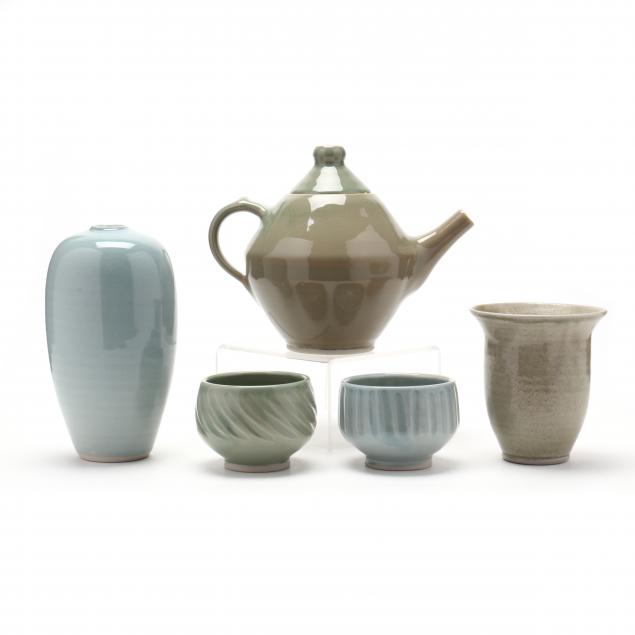 nc-pottery-ben-owen-iii-seven-vessels