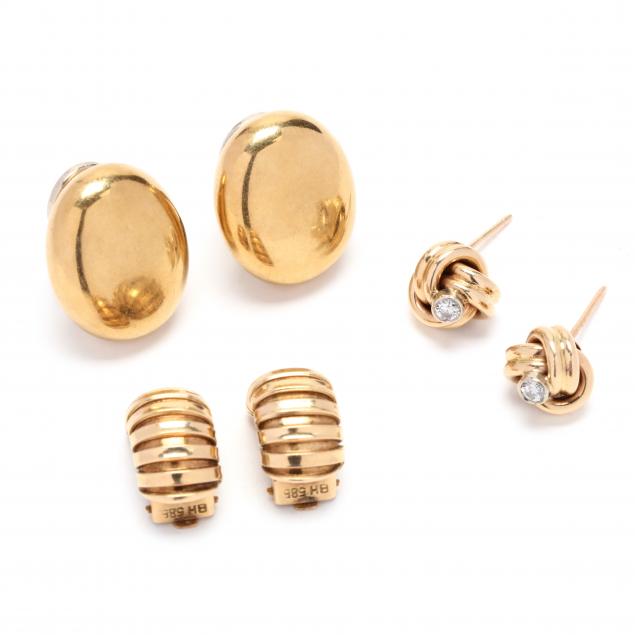 three-pairs-of-gold-earrings