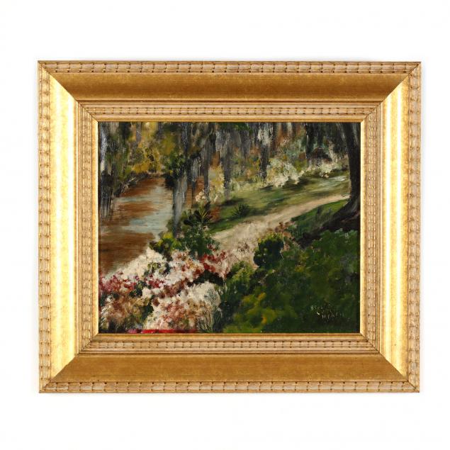 a-vintage-painting-of-a-charleston-south-carolina-garden