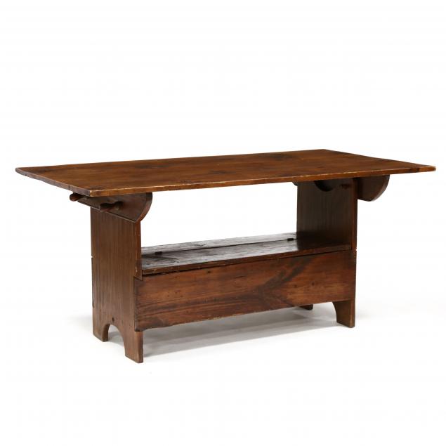 antique-american-pine-hutch-table