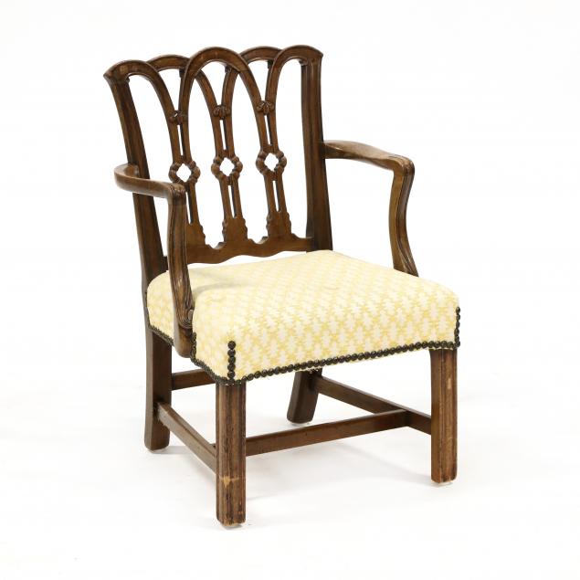 child-s-chippendale-style-carved-mahogany-armchair