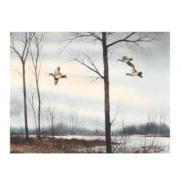 david-hagerbaumer-il-ca-1921-2014-waterfowl-in-flight