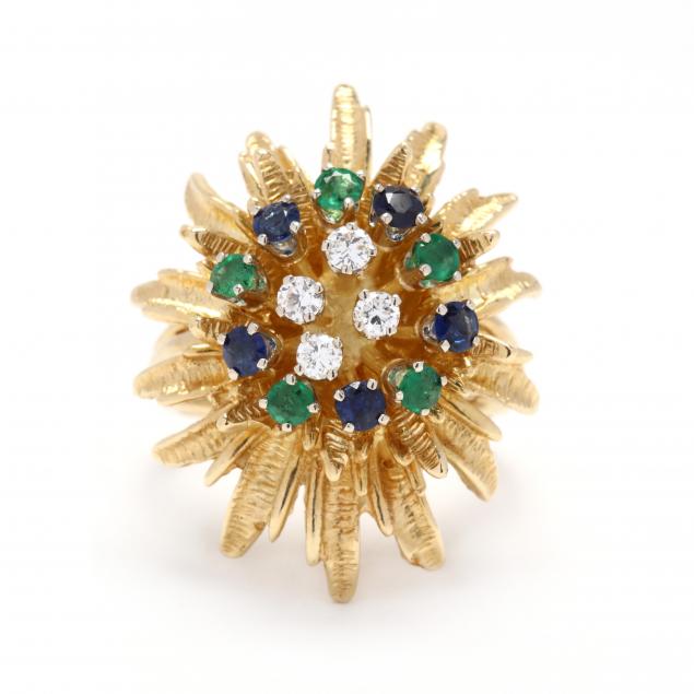 18kt-gold-diamond-and-gem-set-ring