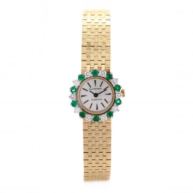 14kt-gold-emerald-and-diamond-watch-girard-perregaux-for-tiffany-co