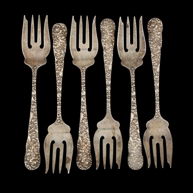 set-of-six-stieff-chrysanthemum-sterling-silver-salad-forks